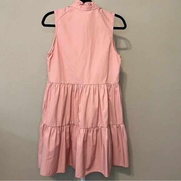 Amanda Uprichard Dusty Rose Pink Sleevless Saffron Dress - Picture 5 of 7